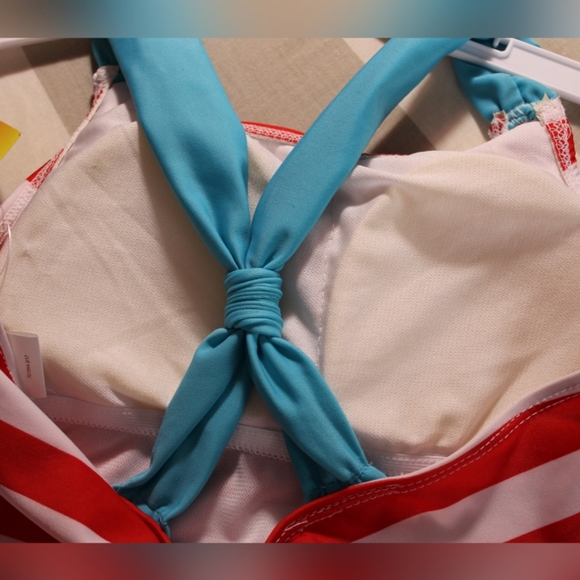 NWT. Red, white, and blue one-piece swimsuit. 12. - Picture 4 of 8